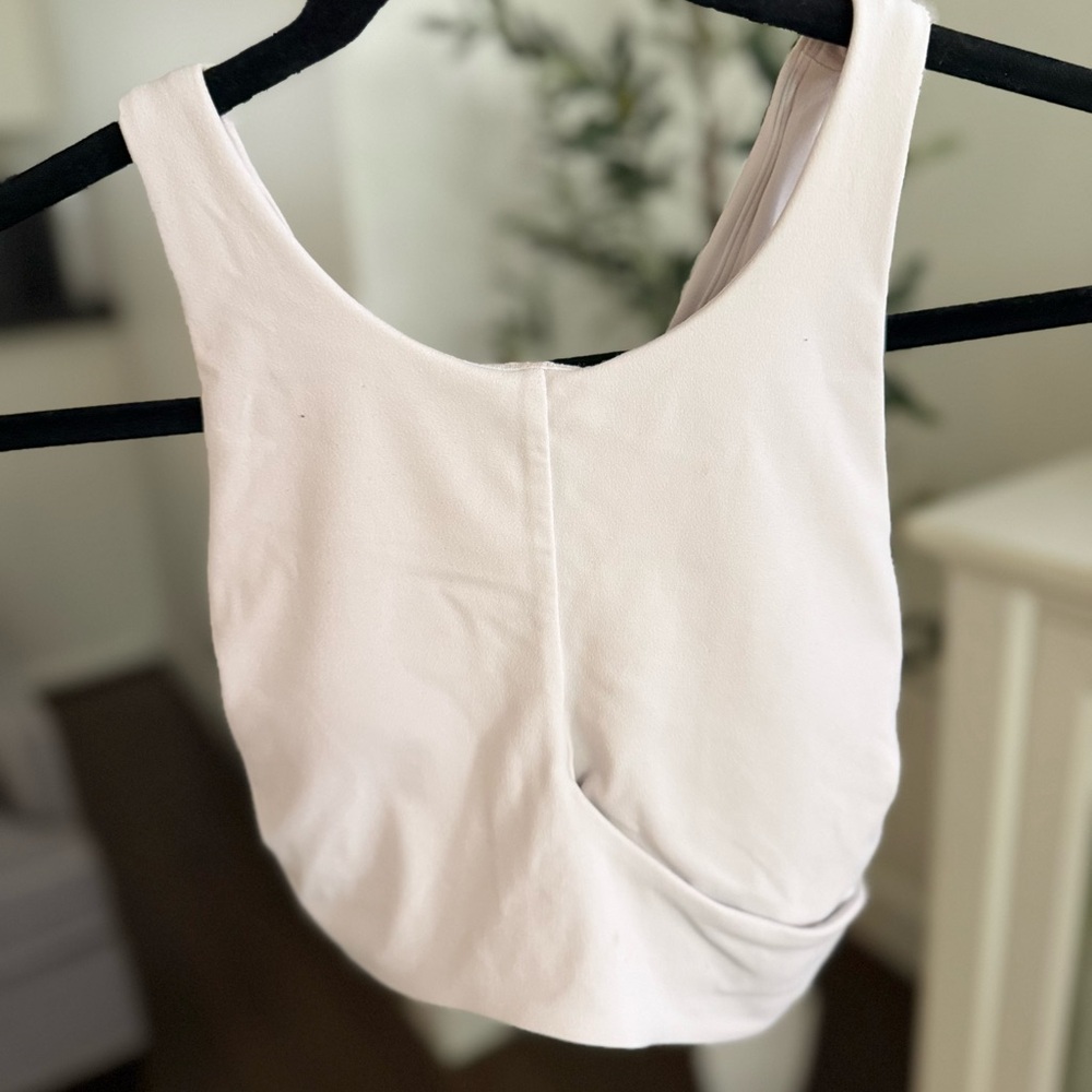 lululemon athletica off White/ light grey,  Sports Bra